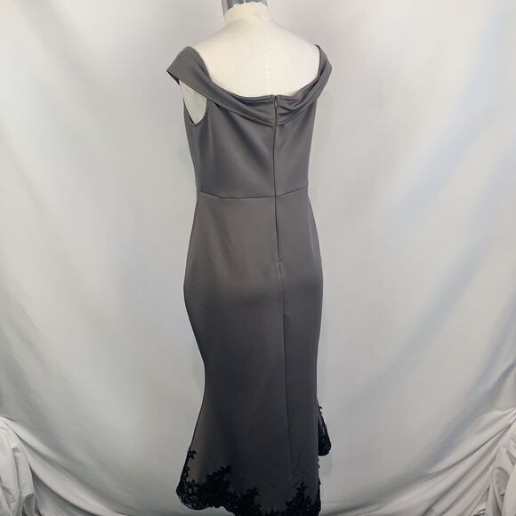 Armani Exchange NWT gray with black lace dress - Picture 7 of 13